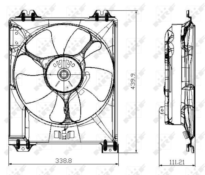 Ventilators, Motora dzesēšanas sistēma NRF 47677 1