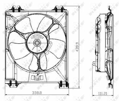 Ventilators, Motora dzesēšanas sistēma NRF 47677 1