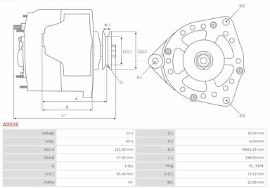 Ģenerators AS-PL A0028 6