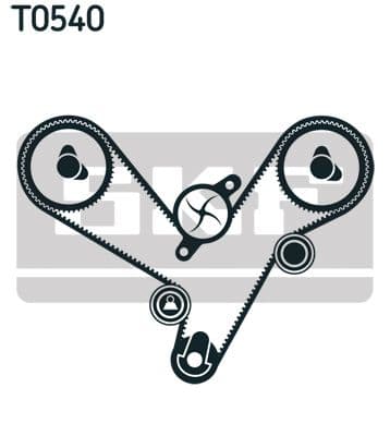 Zobsiksnas komplekts SKF VKMA 95613 2