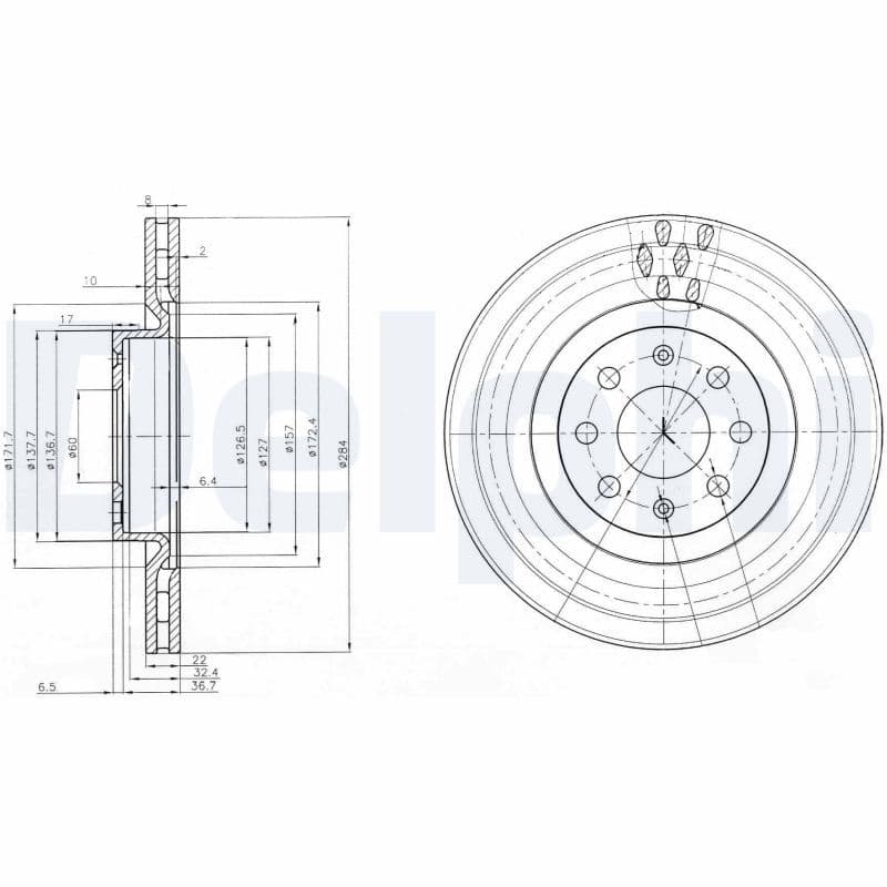 Bremžu diski DELPHI BG3944 1