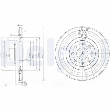 Bremžu diski DELPHI BG3944 1