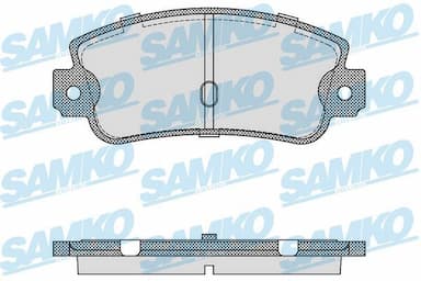 Bremžu uzliku kompl., Disku bremzes SAMKO 5SP106 1