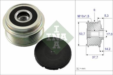 Ģeneratora brīvgaitas mehānisms Schaeffler INA 535 0132 10 1