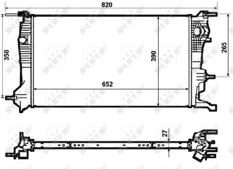 Radiators, Motora dzesēšanas sistēma NRF 53964 1