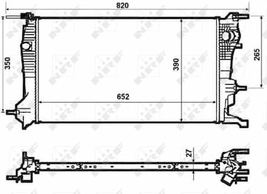 Radiators, Motora dzesēšanas sistēma NRF 53964 1