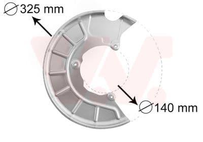 Dubļu sargs, Bremžu disks VAN WEZEL 7622372 1