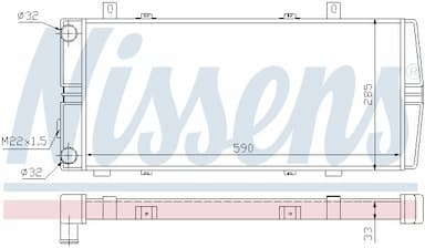 Radiators, Motora dzesēšanas sistēma NISSENS 64102 5