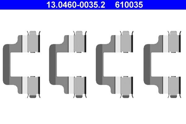 Piederumu komplekts, Disku bremžu uzlikas ATE 13.0460-0035.2 1