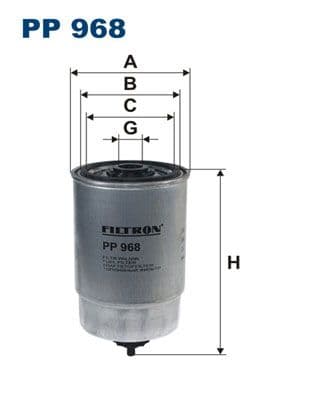 Degvielas filtrs FILTRON PP 968 1