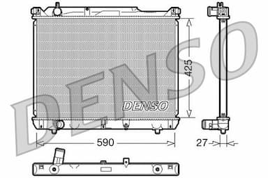 Radiators, Motora dzesēšanas sistēma DENSO DRM47019 1