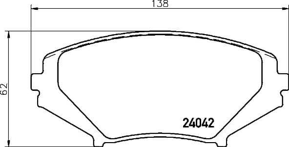 Bremžu uzliku kompl., Disku bremzes BREMBO P 49 034 1