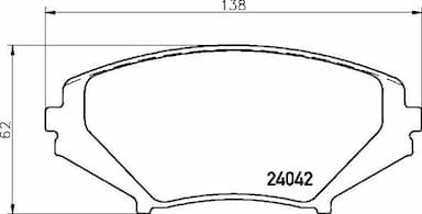 Bremžu uzliku kompl., Disku bremzes BREMBO P 49 034 1