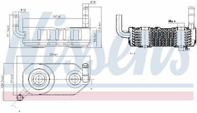 Eļļas radiators, Automātiskā pārnesumkārba NISSENS 90708 6