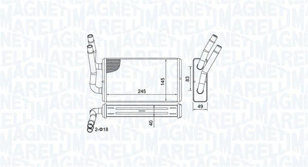 Siltummainis, Salona apsilde MAGNETI MARELLI 350218450000 1