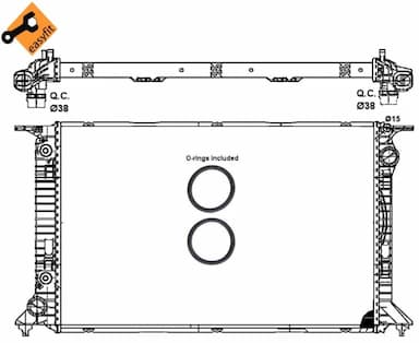 Radiators, Motora dzesēšanas sistēma NRF 53065 1