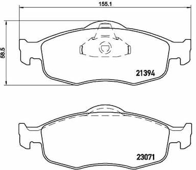 Bremžu uzliku kompl., Disku bremzes BREMBO P 24 037 1