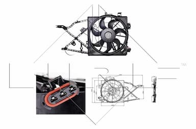 Ventilators, Motora dzesēšanas sistēma NRF 47014 1