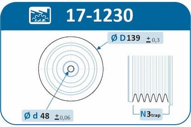 Piedziņas skriemelis, Kloķvārpsta IJS GROUP 17-1230 2