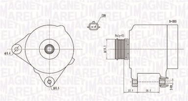 Ģenerators MAGNETI MARELLI 063731860010 1