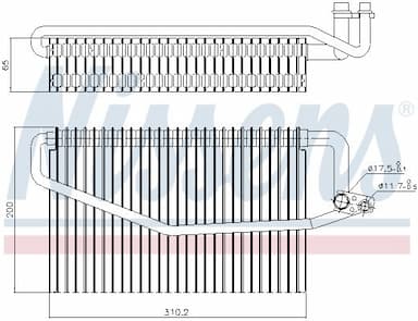 Iztvaikotājs, Gaisa kondicionēšanas sistēma NISSENS 92245 6