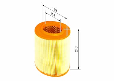 Gaisa filtrs BOSCH F 026 400 039 5