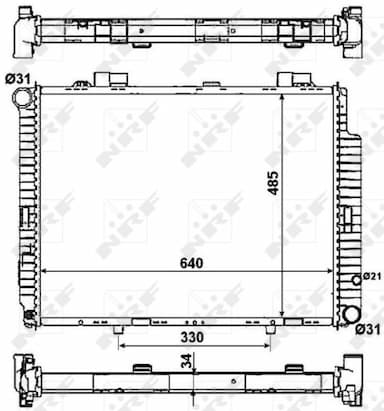 Radiators, Motora dzesēšanas sistēma NRF 53784 5