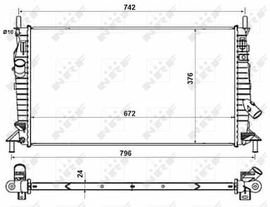 Radiators, Motora dzesēšanas sistēma NRF 55327 4