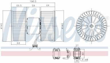 Salona ventilators NISSENS 87196 5