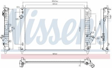 Radiators, Motora dzesēšanas sistēma NISSENS 61687 5