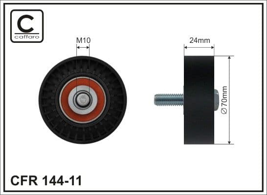 Parazīt-/Vadrullītis, Ķīļrievu siksna CAFFARO 144-11 1