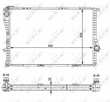 Radiators, Motora dzesēšanas sistēma NRF 55321 5