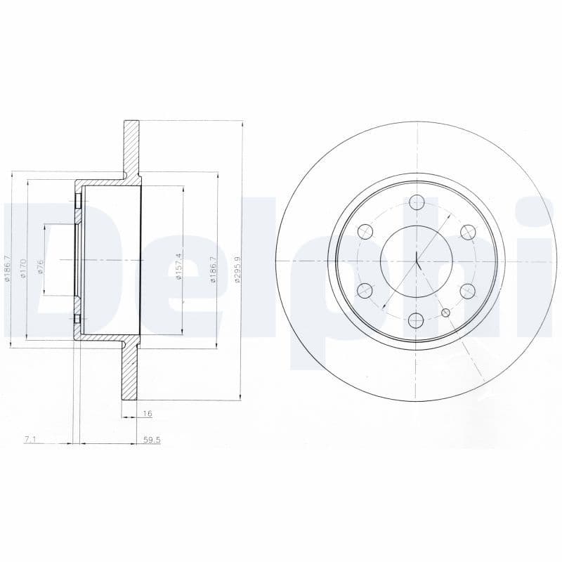 Bremžu diski DELPHI BG4164 1