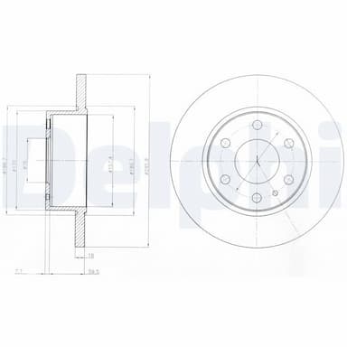 Bremžu diski DELPHI BG4164 1