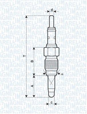 Kvēlsvece MAGNETI MARELLI 062900083304 1