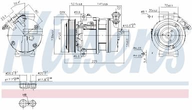 Kompresors, Gaisa kond. sistēma NISSENS 89397 5