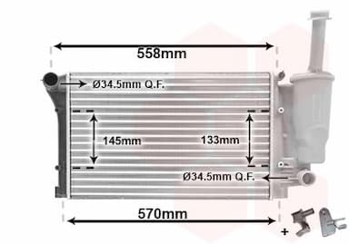 Radiators, Motora dzesēšanas sistēma VAN WEZEL 17002291 1