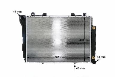 Radiators, Motora dzesēšanas sistēma MAHLE CR 246 000S 11