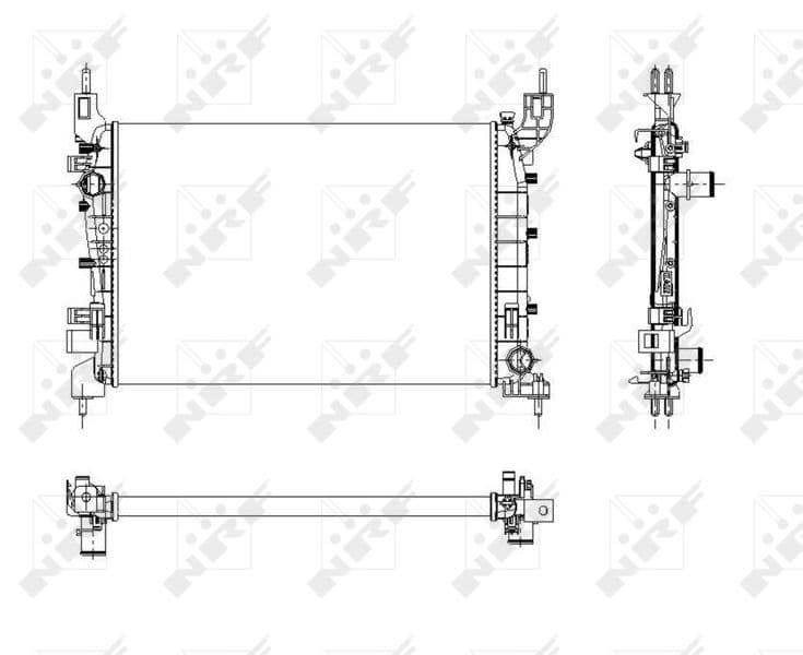 Radiators, Motora dzesēšanas sistēma NRF 54504 1