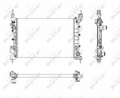 Radiators, Motora dzesēšanas sistēma NRF 54504 1