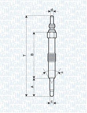 Kvēlsvece MAGNETI MARELLI 062900067304 1