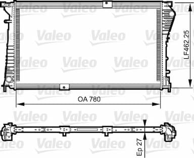 Radiators, Motora dzesēšanas sistēma VALEO 734931 1