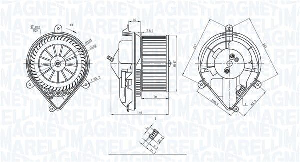 Salona ventilators MAGNETI MARELLI 069412228010 1