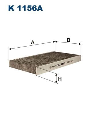 Filtrs, Salona telpas gaiss FILTRON K 1156A 1