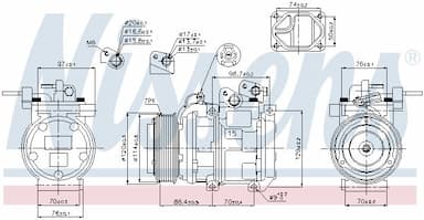 Kompresors, Gaisa kond. sistēma NISSENS 89301 5
