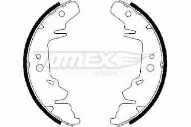 Bremžu loku komplekts TOMEX Brakes TX 21-64 1