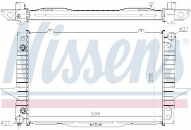 Radiators, Motora dzesēšanas sistēma NISSENS 65535A 6