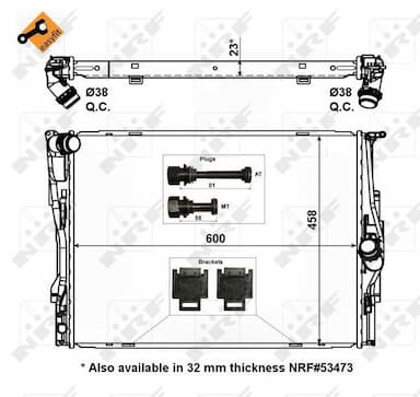 Radiators, Motora dzesēšanas sistēma NRF 56129 1