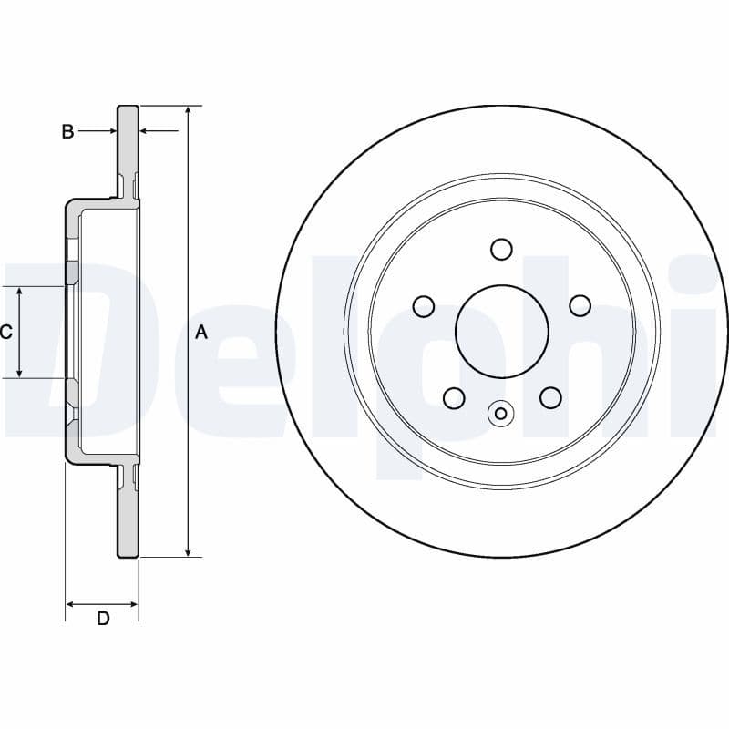 Bremžu diski DELPHI BG4760C 1