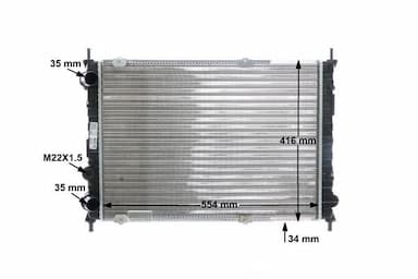 Radiators, Motora dzesēšanas sistēma MAHLE CR 525 000S 12